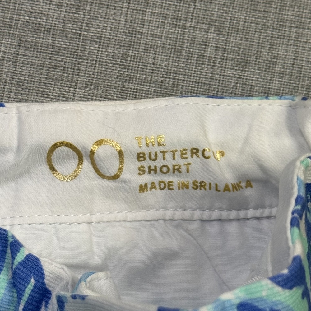 Lilly Pulitzer Floral Buttercup Hot Pants Women's 00 White Pockets 5" Inseam - Picture 3 of 10